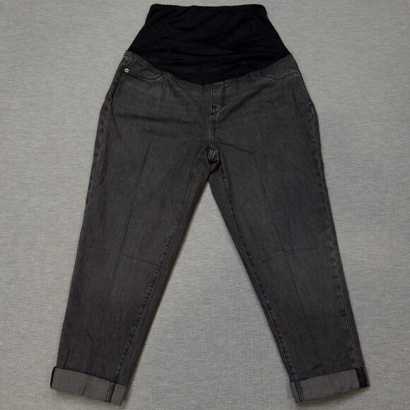 Isabel Maternity By Ingrid Isabel Womens Black Jeans Power Stretch Size 12 NWT - Picture 1 of 16